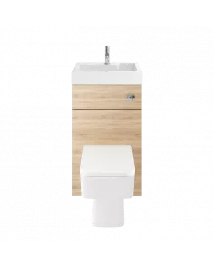 APS7320 500mm Basin & WC Unit Natural Oak