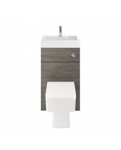 APS7322 500mm Basin & WC Unit Grey Avola