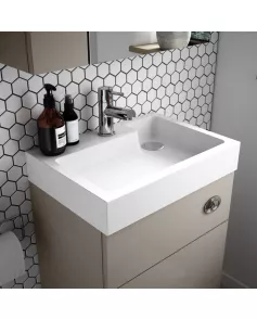 APS7322 500mm Basin & WC Unit Grey Avola