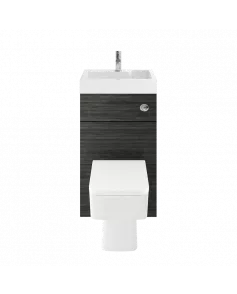 APS7323 500mm Basin & WC Unit Hacienda Black