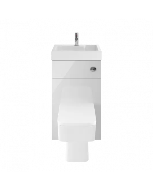 APS7324 500 Basin & WC Unit Gloss Grey Mist