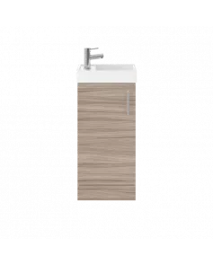 APS7339 400 Single Door FS Unit and Basin Driftwood