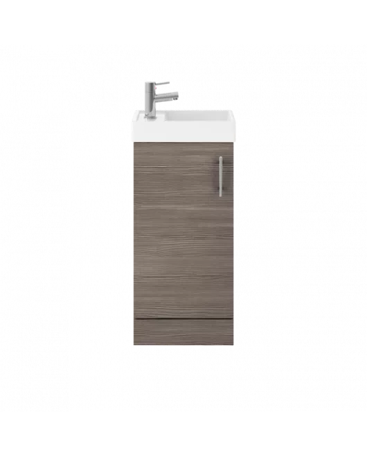 APS7340 400 Single Door FS Unit and Basin Grey Avola