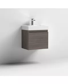 APS7354 500x360 WH 1-Door Vanity & Basin Grey Avola
