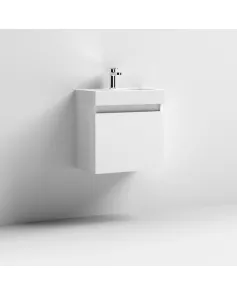 APS7362 500x300 WH 1-Door Vanity & Basin Gloss White