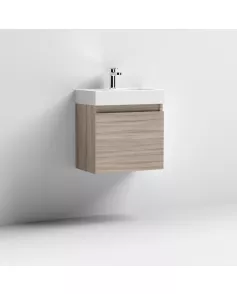 APS7365 500x300 WH 1-Door Vanity & Basin Driftwood