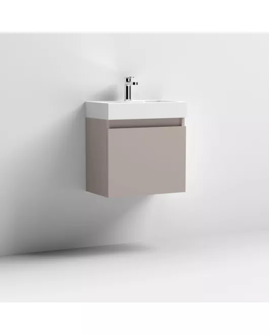APS7373 500x300 WH 1-Door Vanity & Basin Stone Grey
