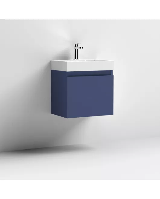 APS7381 500x360 WH 1-Door Vanity & Basin Electric Blue