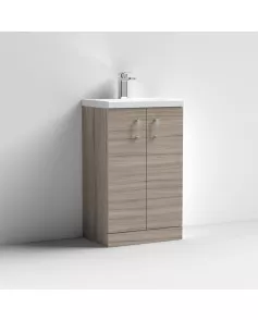 APS7415 500 FS 2-Door Vanity & Ceramic Basin Driftwood