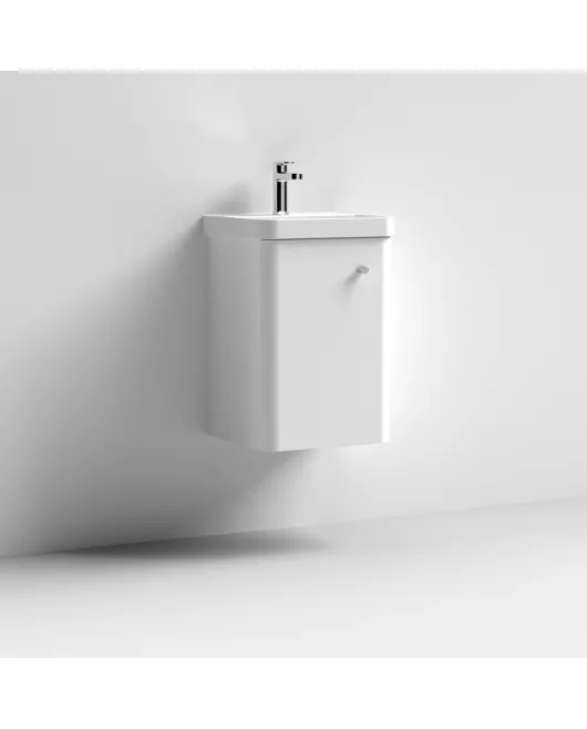 APS7431 400 Wall Hung 1-Door Unit & Basin Gloss White