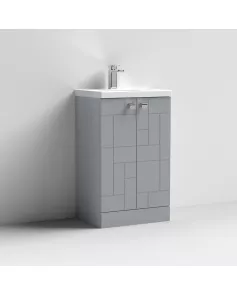 APS7505 500 F/S 2-Door Unit & Basin 1 Satin Grey
