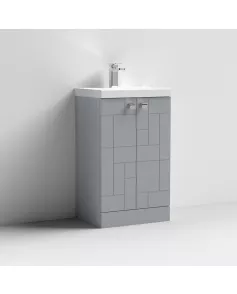 APS7508 500 F/S 2-Door Unit & Basin 3 Satin Grey