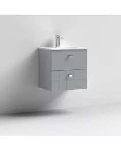 APS7515 500 W/H 2-Drawer Unit & Basin 2 Satin Grey