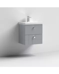 APS7516 500 W/H 2-Drawer Unit & Basin 3 Satin Grey