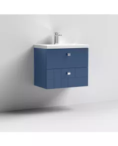 APS7525 600 W/H 2-Drawer Unit & Basin 1 Satin Blue