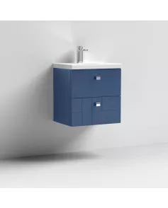 APS7537 500 W/H 2-Drawer Unit & Basin 1 Satin Blue