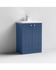 APS7541 600 F/S 2-Door Unit & Basin 1 Satin Blue