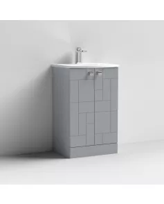 APS7548 500 F/S 2-Door Unit & Basin 4 Satin Grey