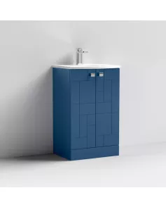 APS7551 500 F/S 2-Door Unit & Basin 4 Satin Blue
