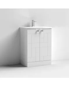 APS7556 600 FS 2-Door Unit & Basin 4 Satin White