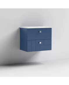 APS7570 600 WH 2-Drawer Unit & Worktop Satin Blue