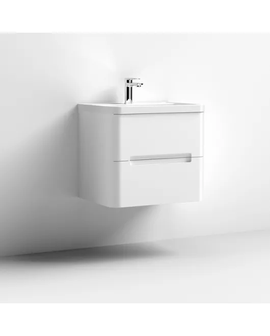 APS7581 600 W/H 2-Drawer Unit & Basin Gloss Grey