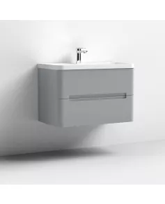 APS7601 800 W/H 2-Drawer Unit & Basin Satin Grey