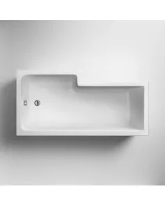 APS7637 Square Shower Bath R/H 1600X850 White