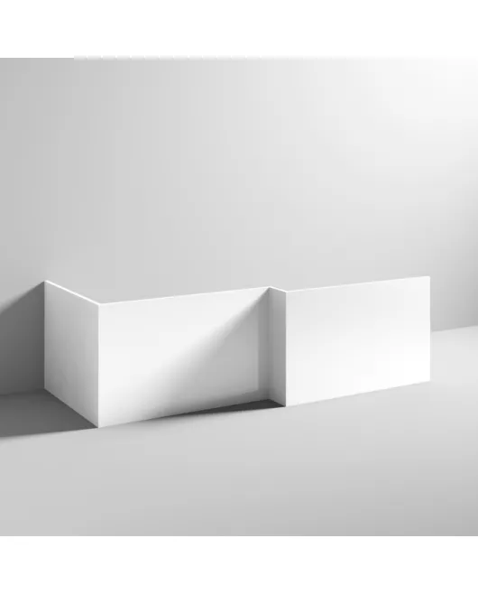 APS7643 Shower Bath End Panel (700mm) White