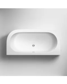 APS7681 Shingle Back To Wall Bath & Panel (4mm) White