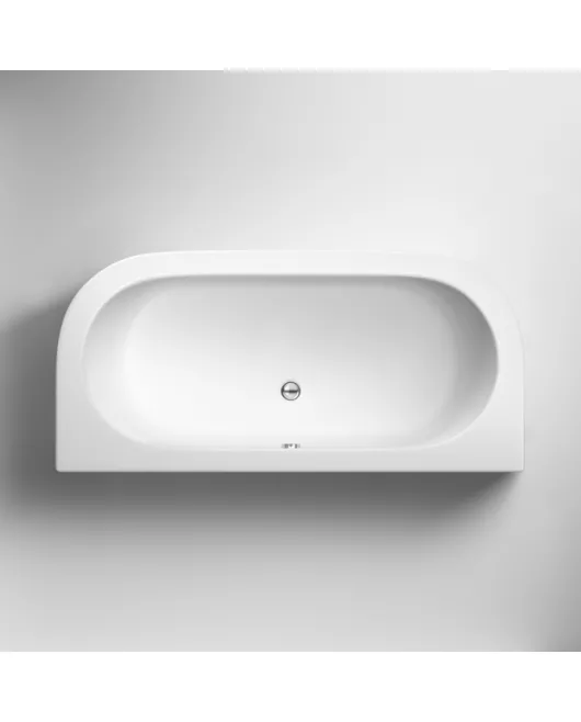 APS7681 Shingle Back To Wall Bath & Panel (4mm) White