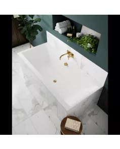 APS7715 Square Double Ended Bath 1700x700 White