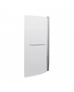 APS7732 Curved B-Bath Screen with Rail Polished Chrome