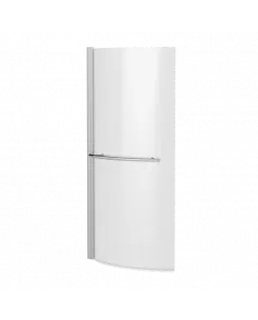 APS7733 Curved P-Bath Screen with Rail Polished Chrome