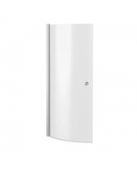 APS7734 Curved P-Bath Screen with Knob Polished Chrome