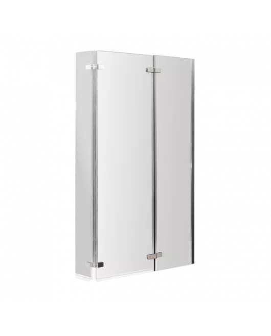 APS7741 Ella Hinged Bath Screen Satin Chrome