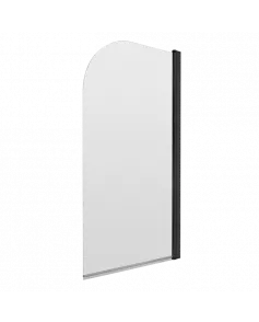 APS7744 Round Bath Screen Matt Black