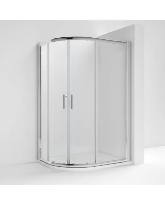 APS7812 Pacific 1000x800mm Offset Quadrant Polished Chrome