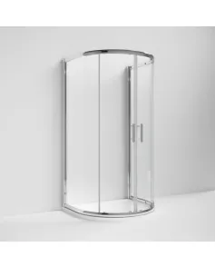 APS7817 Pacific 1050mm D Shape Enclosure Polished Chrome