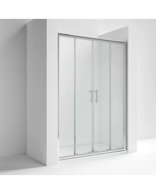 APS7827 Pacific 1400mm Double Sliding Door Polished Chrome