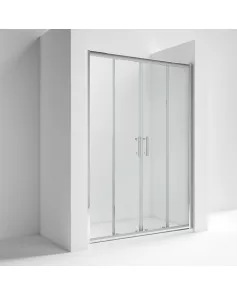 APS7829 Pacific 1600mm Double Sliding Door Polished Chrome