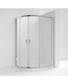 APS7857 Ella 1200x800mm Offset Quadrant Satin Chrome