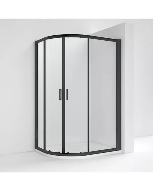 APS7888 1200mm Offset Quadrant Enclosure Matt Black