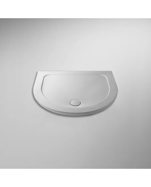 APS8009 D Shape Shower Tray 1050mm White