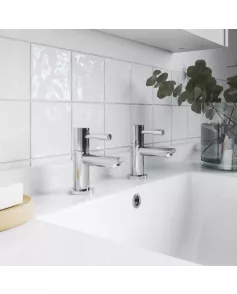 APS8032 Basin Taps Chrome