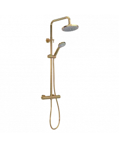 APS8099 Round Thermostatic Bar Valve & Kit Brushed Brass