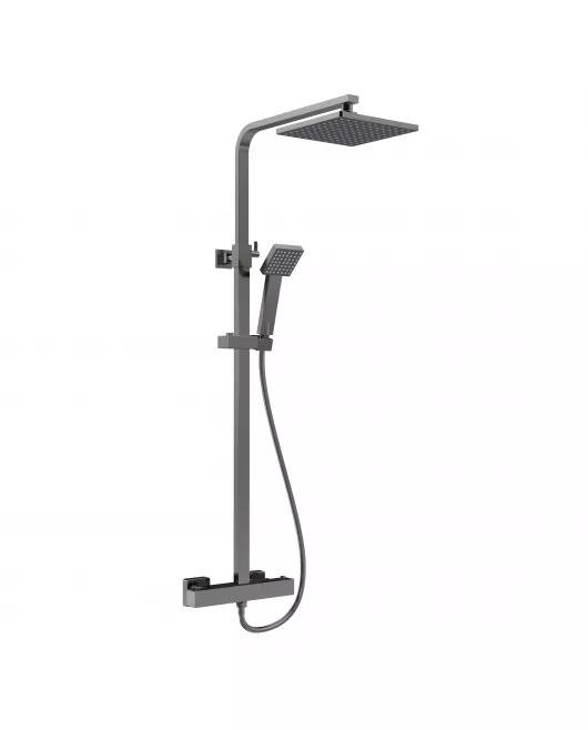APS8101 Square Thermostatic Bar Valve & Kit Gunmetal
