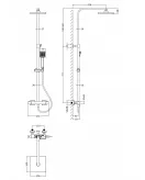 APS8101 Square Thermostatic Bar Valve & Kit Gunmetal