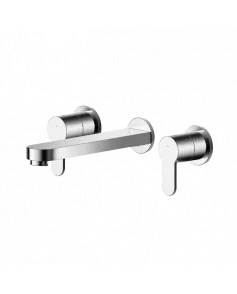 APS8113 Wall Mounted 3 Tap Hole Basin Mixer Chrome