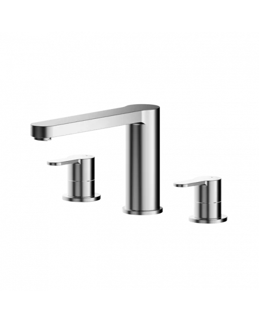 APS8116 Deck Mounted 3 Tap Hole Bath Filler Chrome